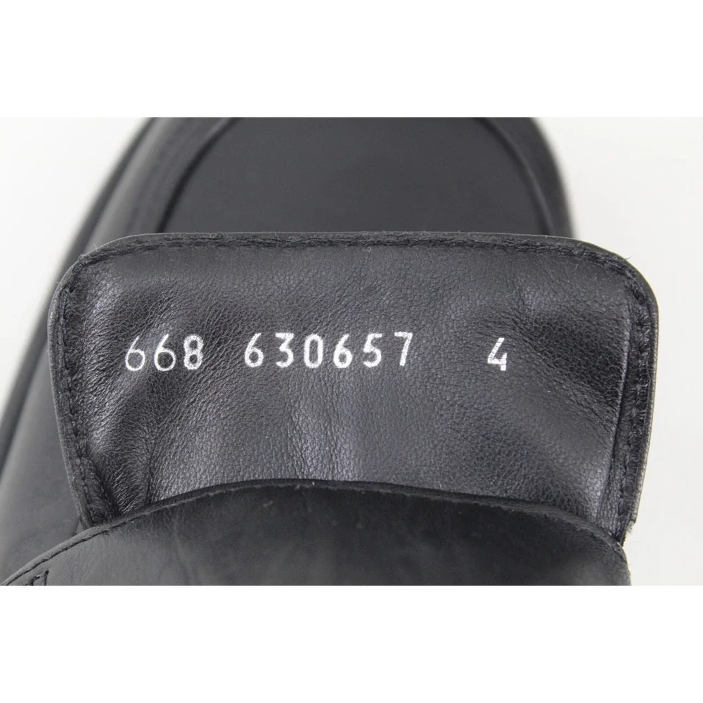 Ecco‎ Twist Black Leather Women's Loafers Slip On Casual Shoes size 4 UK 6 US